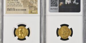 Nero, as Augustus (AD 54-68). AV aureus (19mm, 7.48 gm, 6h). NGC