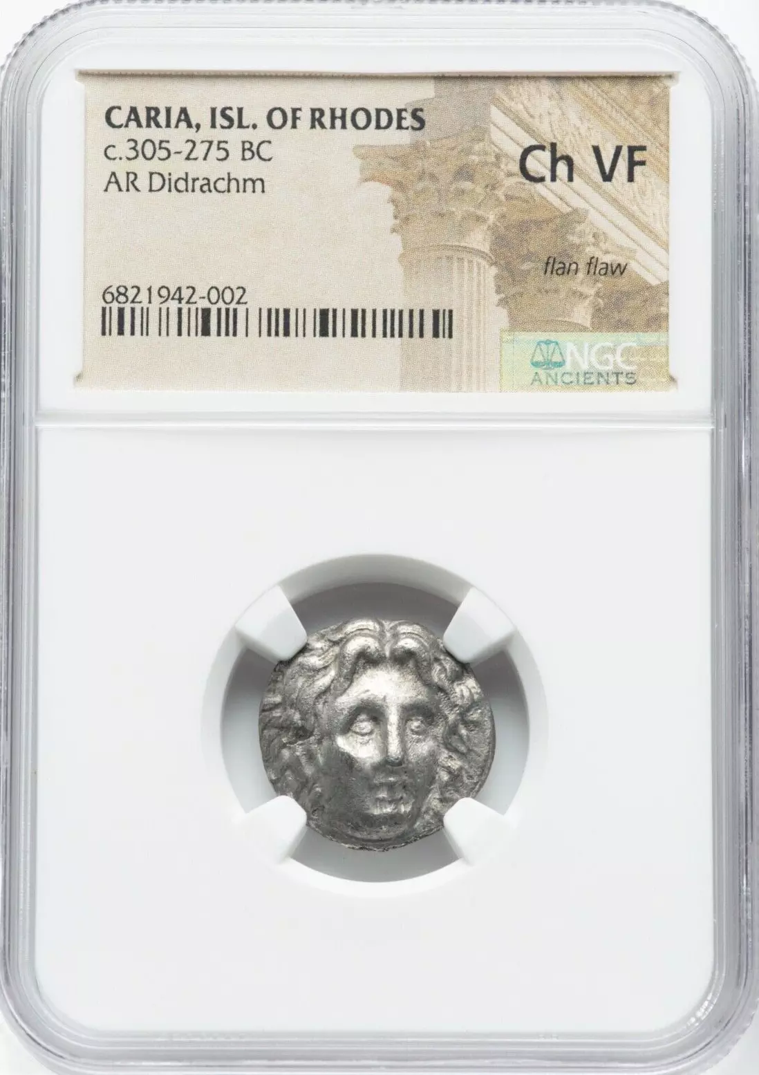CARIAN ISLANDS. Rhodes. Ca. 305-275 BC. AR didrachm