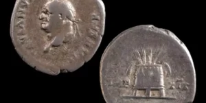 Roman Vespasian Silver Denarius. Rome, AD 77-78.