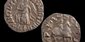 Baktria Greco-Baktrian Kingdom. Antimachos II Nikephoros. Circa 160-155 BC. Silver Drachm