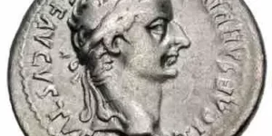 Tiberius. AD 14-37. AR Denarius (20mm, 3.57 g, 1h). "Tribute Penny" type.