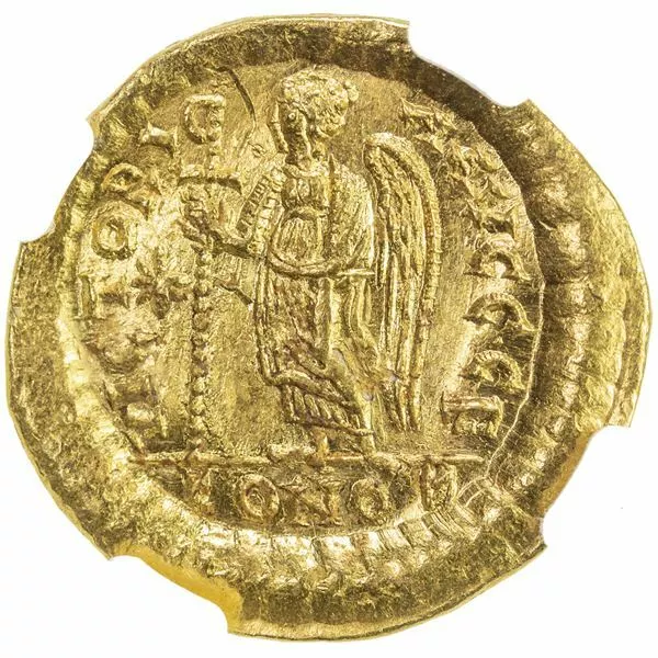 BYZANTINE EMPIRE: Anastasius I, 491-518, AV solidus (4.44g), - Image 3