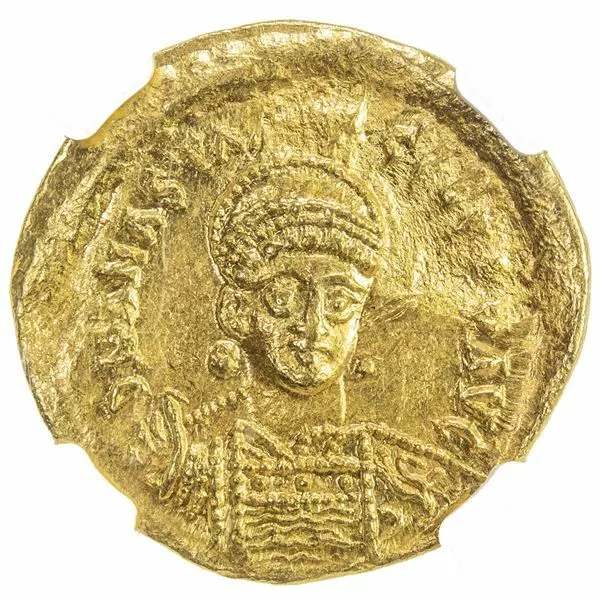 BYZANTINE EMPIRE: Anastasius I, 491-518, AV solidus (4.44g), - Image 2
