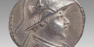 BAKTRIA, Greco-Baktrian Kingdom. Eukratides I Megas. Circa 170-145 BC. AR Tetradrachm