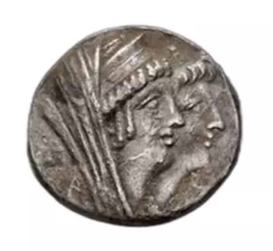 SELEUKID EMPIRE. Kleopatra Thea & Antiochos VIII. 125-121 BC. AR Tetradrachm