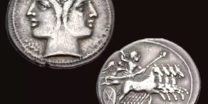 Anonymous. Circa 225-212 BC. AR Didrachm – Quadrigatus (22.5mm, 6.71 g, 6h).