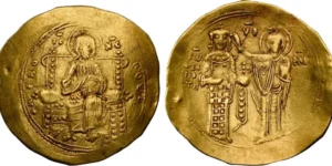 John II Comnenus (AD 1118-1143). AV hyperpyron (29mm, 4.37 gm, 6h). NGC Choice VF 4/5 - 2/5,