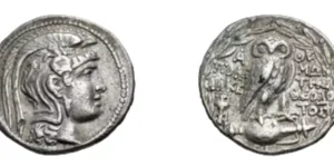 ATTICA, Athens. Circa 165-42 BC. AR Tetradrachm (29mm, 16.88 g, 12h). New Style