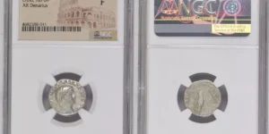 Otho (January-April AD 69). AR denarius (17mm, 6h). NGC Fine.