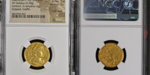 Valentinian I, Western Roman Empire (AD 364-375). AV solidus (20mm, 4.30 gm, 5h). NGC VF