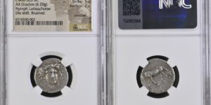 THESSALY. Larissa. AR Drachm (6.20 gms), ca. 404-370 B.C. NGC Ch EF