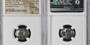 LYDIA. Kroisos, 561-546 B.C. AR Stater (Double Siglos) (10.27 gms), Sardes Mint. NGC