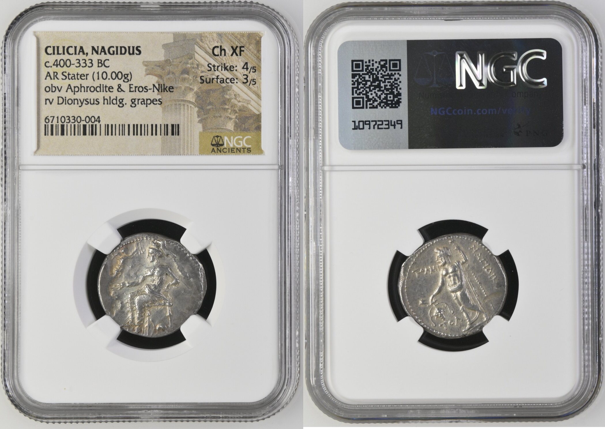 CILICIA. Nagidos. AR Stater (10.00 gms), ca. 360-333 B.C. NGC Ch EF,
