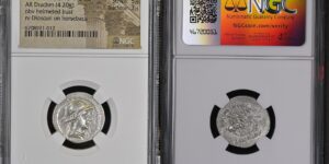 BAKTRIA. Kingdom of Baktria. Eukratides I, ca. 170-145 B.C. AR Drachm (4.20 gms). NGC EF