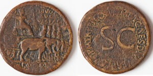 Divus Vespasian (AD 69-79). AE sestertius