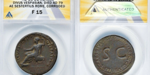 Divus Vespasian (AD 69-79). AE sestertius (34mm, 12h).