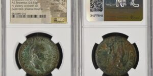 Vespasian. AD 69-79. Æ Sestertius (33.5mm, 24.55 g, 6h). “Judaea Capta” commemorative. Rome mint.