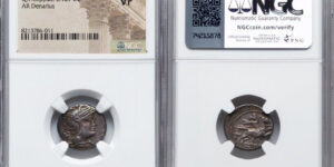 Q. Philippus (ca. 129 BC). AR denarius (17mm, 12h). NGC VF. Rome.