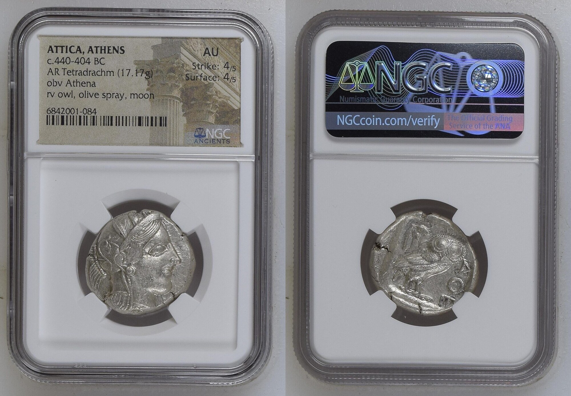 ATTICA. Athens. Ca. 440-404 BC. AR tetradrachm - Image 2