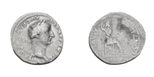 Tiberius. AD 14-37. AR Denarius (18mm, 3.66 g, 5h). “Tribute Penny” type.