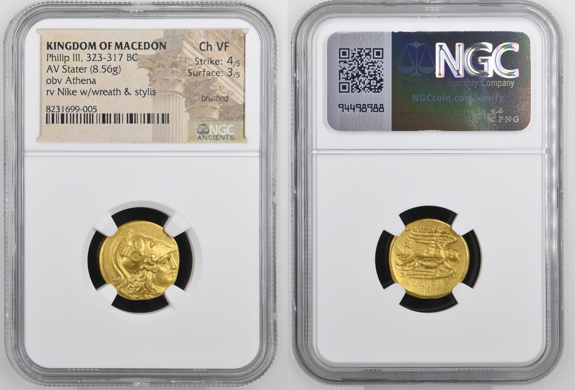 KINGS of MACEDON. Philip III Arrhidaios. 323-317 BC. AV Stater