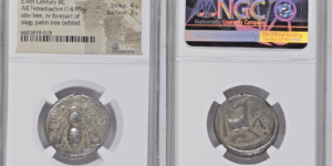 IONIA, Ephesos Circa 387-295 BC. AR Tetradrachm (14.95 gm). Bee