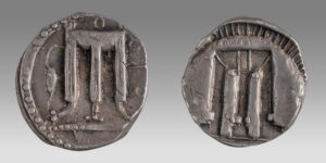 BRUTTIUM, Kroton. Circa 480-430 BC. AR Nomos (20.5mm, 8.01 g, 11h).