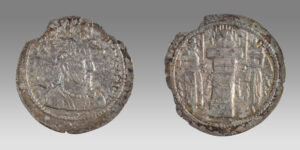 SASANIAN KINGS of PERSIA. Hormazd II. 303-309 AD. AR Drachm (28mm, 3.75 gm).