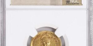 HONORIUS, A.D. 393-423. AV Solidus (4.45 gms), Constantinople Mint, 5th Officina, A.D. 402.