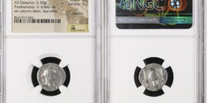 Divus Vespasian, died 79. AR Denarius (17 mm, 3.20 g, 6 h), Struck under Titus, Rome