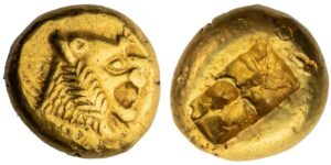 Kingdom of Lydia, Alyattes (c. 610-546 BC), EL Third-Stater or Trite, Sardis, Lydo-Milesian standard,