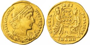 Roman Empire, Constantius II (AD 337-361), AV Solidus, struck 347-355