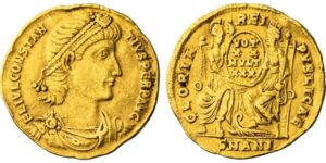 Roman Empire, Constantinus II (AD 337-361), AV Solidus, Antioch, struck c. 347-355