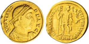 Roman Empire, Valens (364-378), AV Solidus, Nicomedia, struck 364-367,