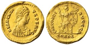 Roman Empire, Arcadius (AD 383-408), AV Solidus,