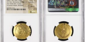 ISAAC I, 1057-1059. AV Histamenon Nomisma (4.35 gms), Constantinople Mint.