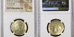 MICHAEL VII, 1071-1078. EL Histamenon Nomisma (4.45 gms), Constantinople Mint.