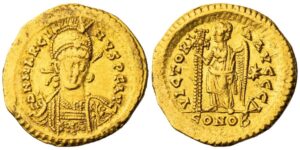 Roman Empire, Marcian (AD 450-457), AV Solidus,