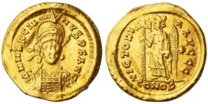 Roman Empire, Marcian (AD 450-457), AV Solidus, Constantinople,