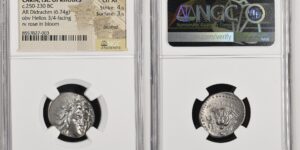 Islands of Caria, Rhodes, AR Didrachm, Agesidamos, magistrate, struck c. 250-230 BC.