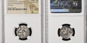 Islands of Caria, Rhodes, AR Didrachm, struck c. 230-205 BC, Eukrates, magistrate