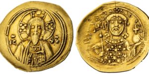 Byzantine Empire, Michael VII Ducas (1071-1078), Electrum Histamenon Nomisma (scyphate)