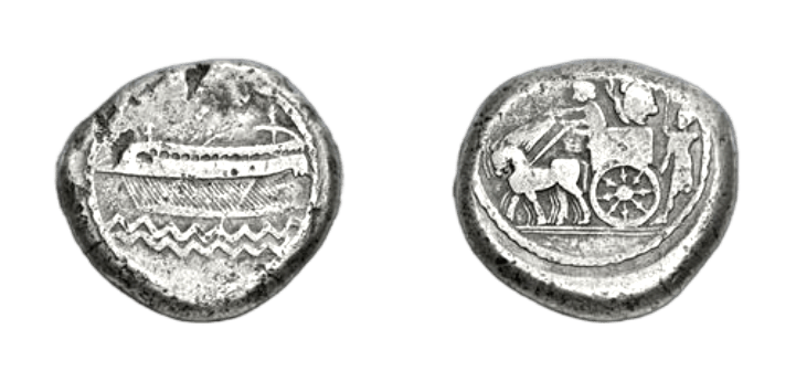 PHOENICIA, Sidon. Ba`alšillem (Sakton) II. Circa 401-365 BC. AR Dishekel