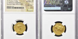 Ancient Roman Gold Aureus – Emperor Caligula with Divus Augustus (AD 37)