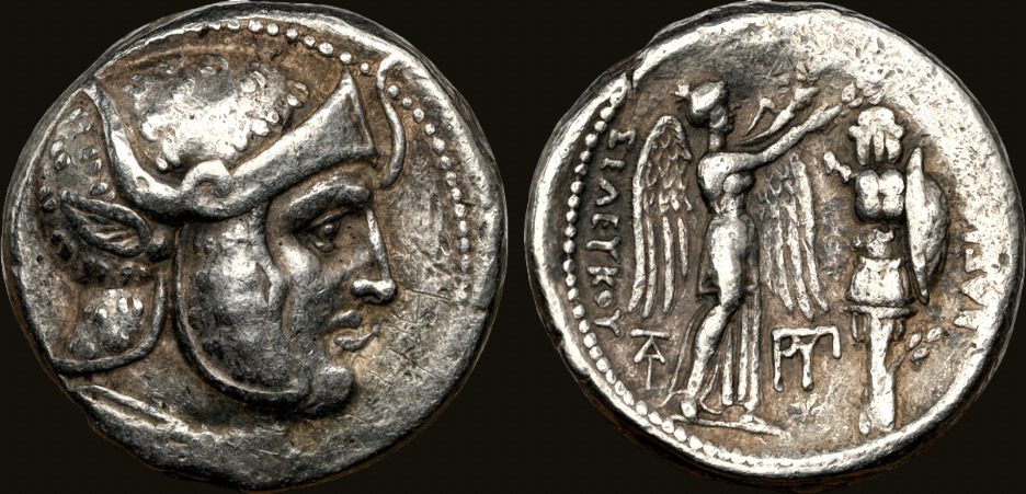 SELEUCID KINGDOM. Seleucus I Nicator (312-281 BC). AR tetradrachm (25mm, 17.39 gm, 6h). NGC Choice VF 4/5 - 2/5,