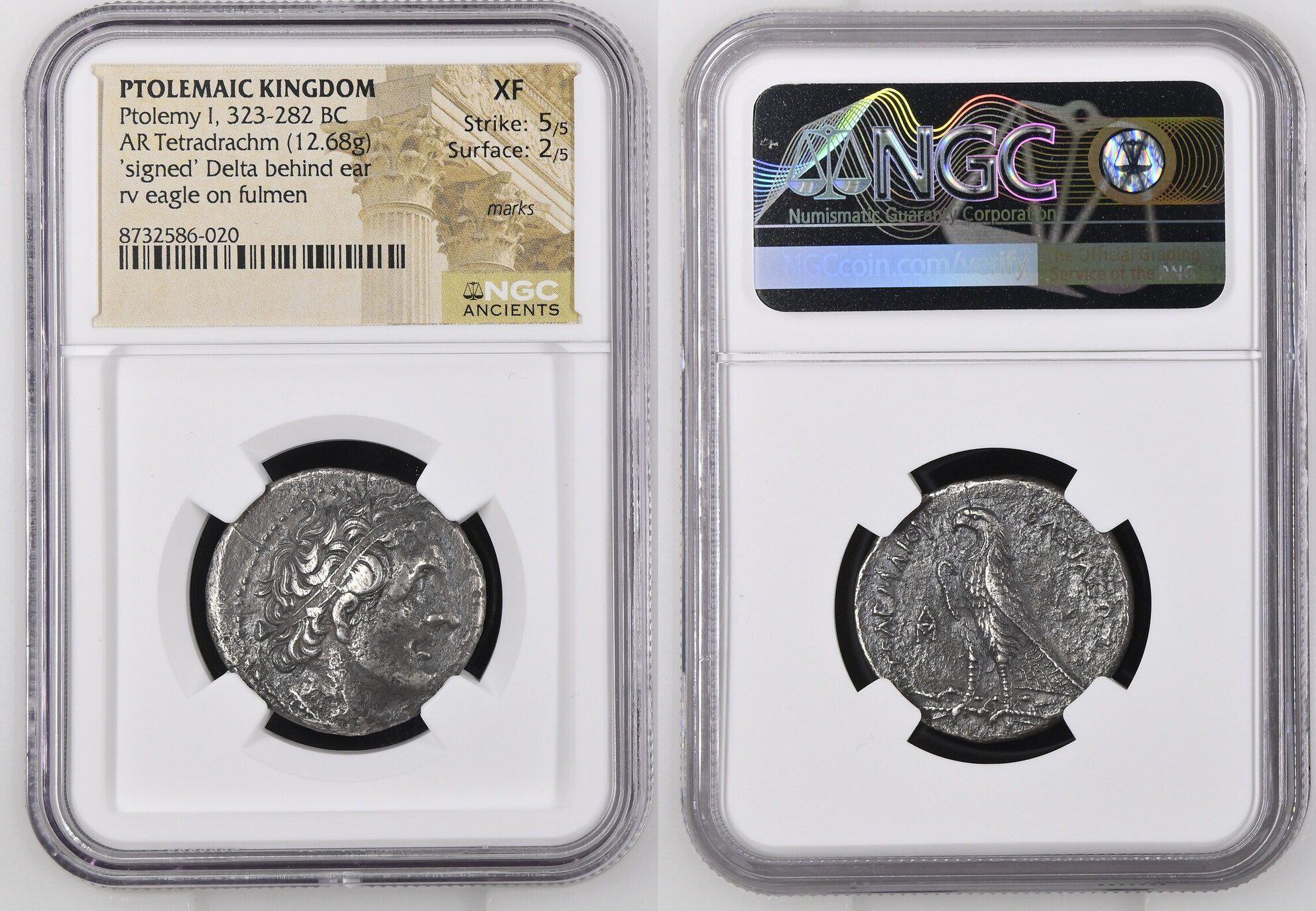 PTOLEMAIC KINGS of EGYPT. Ptolemy I Soter. 305-282 BC. AR Tetradrachm
