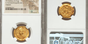 Theodosius II, Eastern Roman Empire (AD 402-450). AV solidus (21mm, 4.31 gm, 6h). NGC