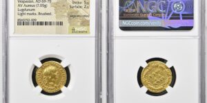 Ancient Roman Gold Aureus – Emperor Vespasian, Lugdunum Mint (AD 71)
