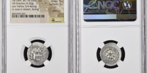CARIA. Islands off Caria. Rhodes. AR Drachm (4.32 gms), ca. 88 B.C.-A.D. 14. NGC Ch AU,