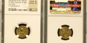 Constantine IX Monomachus, 1042-1055. Gold Tetar. Nomisma (4.0g)
